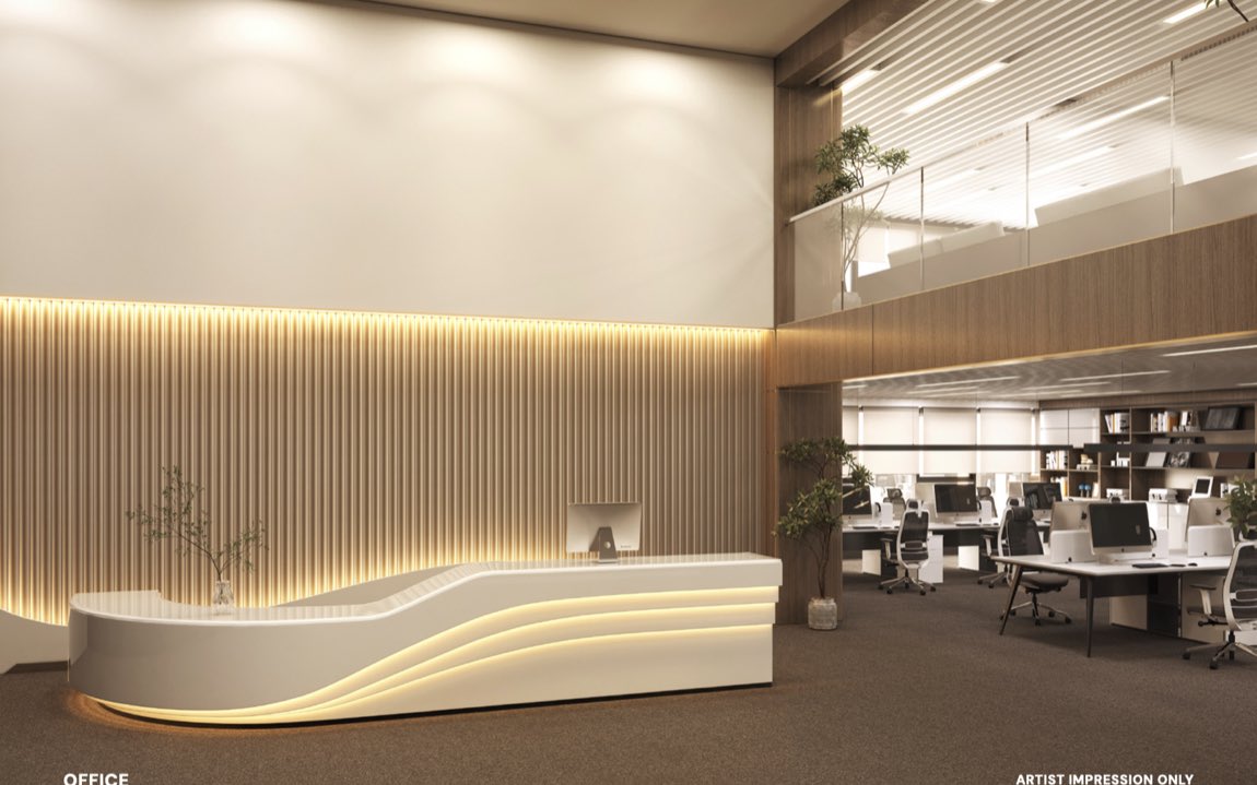 办公室使用示意 — 艺术家想象图