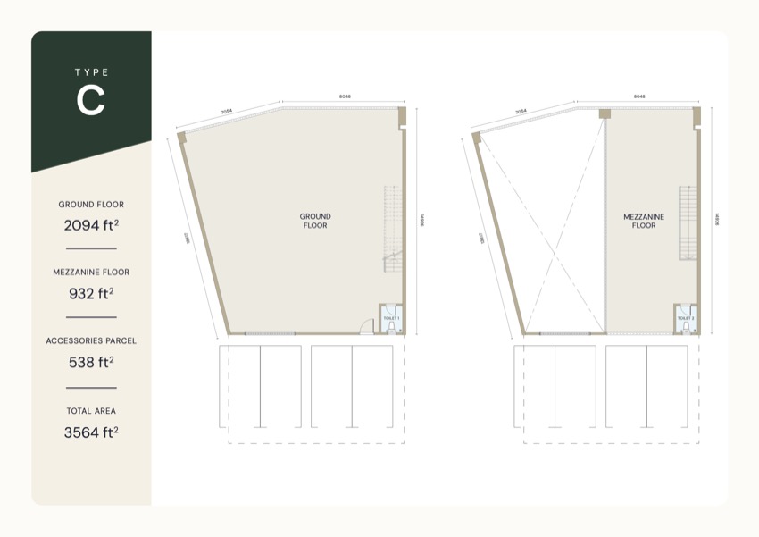 户型 C 平面图 / Type C floor plan