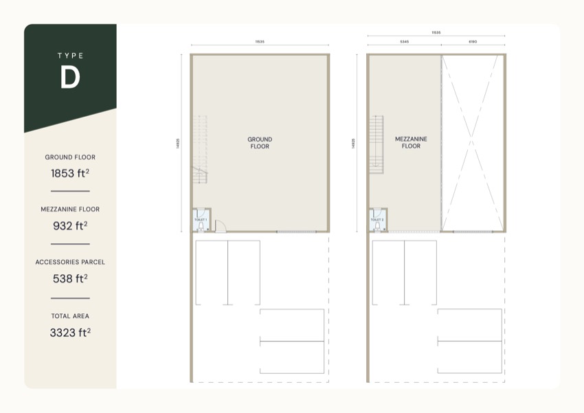 户型 D 平面图 / Type D floor plan