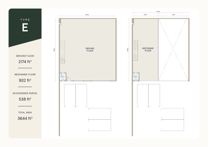 户型 E 平面图 / Type E floor plan
