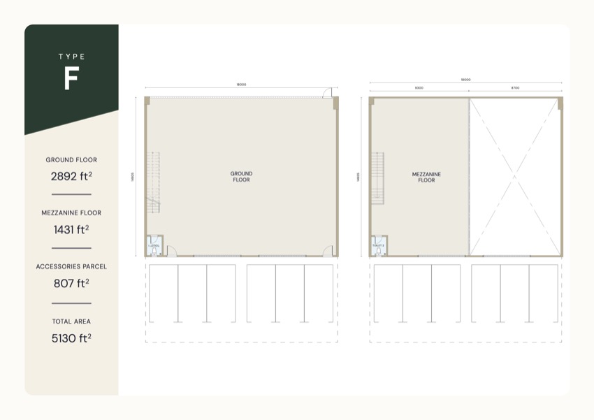 户型 F 平面图 / Type F floor plan